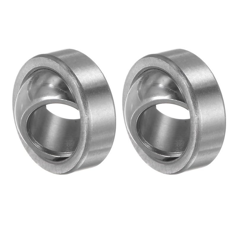 Kozelo 2 Pcs GE8C Spherical Plain Bearing - [7.9mm x 16mm x 7.9mm] Pre-Lubricated Radial Spherical Plain Bearing, Chrome Steel - Image 1